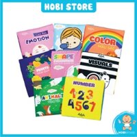 Bộ sách vải cho bé theo chủ đề Lalala Baby made in Việt Nam - Mini Cloth Book - Hobi Store