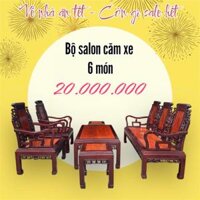 BỘ SALON QUA SỬ DỤNG - GỖ CĂM XE