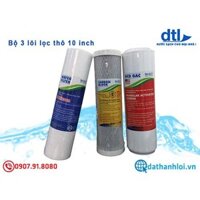 Bộ Sản Phẩm 3 Lõi Lọc Nước 10 Inch