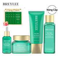 Bộ sản phẩm BREYLEE gồm serum 17ml+kem 20g+sữa rửa mặt 1--g+toner 100ml làm sạch da giảm mụn dưỡng sáng