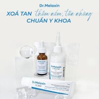 Bộ sản phẩm cho da nám, sạm, tàn nhang, Dr melaxin, kem dưỡng trắng da TX, serum TX, Toner TX, kem chống nắng