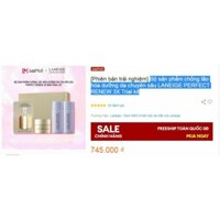 Bộ sản phẩm chống lão hoá, dưỡng da chuyên sâu Laneige Perfect Renew 3X