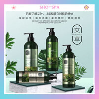 Bộ sản phẩm Dầu gội, sữa tắm, dầu xả ngải cứu đông y dung tích chai 750ml