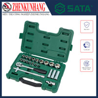 Bộ sản phẩm đầu tuýp 14 chi tiết, 21 chi tiết, 23 chi tiết, 52 chi tiết SATA