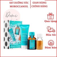 Bộ sản phẩm dưỡng tóc mini Set Moroccanoil 3 mềm mượt suôn tóc
