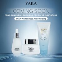 Bộ sản phẩm dưỡng trắng cấp ẩm phục hồi da Yaka, xóa mờ các vết thâm nám, giúp làn da căng bóng mịn màng hơn