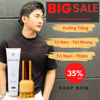 Bộ sản phẩm dưỡng trắng chăm da dầu mụn cho nam JUMIKORE trắng da, giảm mụn an toàn