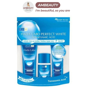 Bộ sản phẩm dưỡng trắng Hada Labo Perfect White