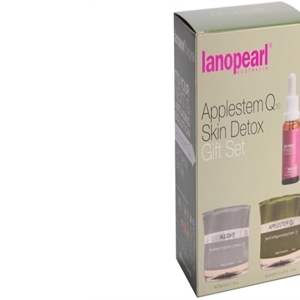 Bộ sản phẩm giải độc tố, tái tạo phục hồi Lanopearl Applestem Q10 Skin Detox Gift Set