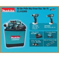 Bộ sản phẩm HP333D  TD110D 12V Max Makita CLX228S  DCSG