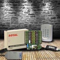 Bộ sản phẩm kiểm soát phân tầng thang máy dùng thẻ từ Soyal AR-401RO-16 và AR-721H