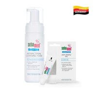 Bộ sản phẩm làm sạch & giảm mụn dành cho da mụn Sebamed pH5.5 (Nhập Khẩu 100% Chính hãng)