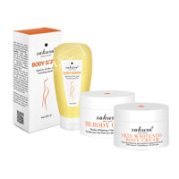 Bộ Sản Phẩm Làm Trắng Da Body Sakura Cao Cấp Tiêu Chuẩn Nhật Bản