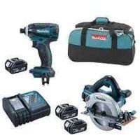 Bộ sản phẩm máy cưa, máy khoan chạy pin Makita DLX2085M