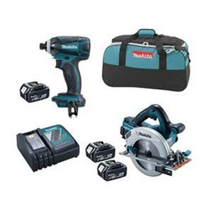 Bộ sản phẩm máy cưa, máy khoan chạy pin Makita DLX2085M