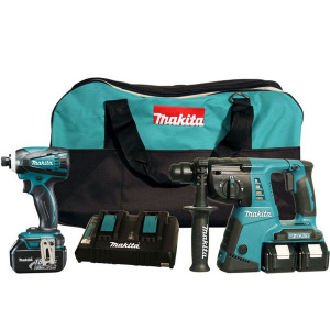 Bộ sản phẩm máy khoan, máy vặn vít Makita DLX2071PM1