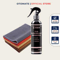 Bộ sản phẩm Nước rửa kính ô tô OTOMATE 300ml kèm khăn lau kính lông cừu đa năng chuyên chuyên dụng