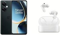 Bộ sản phẩm OnePlus Nord N30 5G + Nord Buds 2 (màu Trắng) : 2 SIM, Màn hình 6.7 inch, 8+128GB, Pin 5000mAh, Sạc nhanh 50W, Camera 108MP & Tai nghe chống ồn 25dB, Nghe nhạc liên tục 36 giờ, 4 Mic, IP55