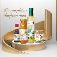 Bộ Sản Phẩm Sokfarm Mini (nước tương 60ml, đường 150gr, giấm 265ml và mật hoa dừa cô đặc 250gr)