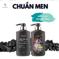 Bộ sản phẩm Sữa tắm than hoạt tính + Dầu gội đầu than hoạt tính Claudia Jansen