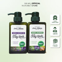 Bộ sản phẩm Tẩy Tịnh Mùi Già Lá Xông - Gel tắm gội xà bông thiên nhiên