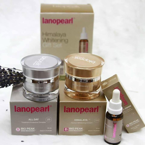 Bộ sản phẩm trị nám & dưỡng trắng da Lanopearl Himalaya Whitening Gift Set