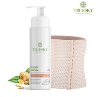 Bộ Sản Phẩm Truesky Tan Mỡ Bụng Cấp Tốc Gồm 1 Kem Tan Mỡ Bụng Quế Gừng 100g + 1 Đại Nịt Bụng Quấn Nóng Cao Cấp