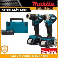 BỘ SẢN PHẨM (DTD157+DDF487+DC18RC+BL1820B) MAKITA DLX2423AJ - HÀNG CHÍNH HÃNG