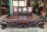 Bộ Sập cổ Ngũ Phúc 1m8x2m2 gỗ Gụ Nam Phi