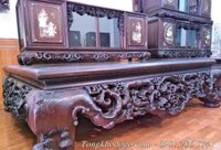 Bộ sập gụ tủ chè khảm trai mẫu Ngũ Phúc cổ siêu đẹp