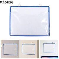 Bộ sắp xếp hóa đơn TTHOUSE A4, Thư mục tập tin bằng nhựa chống nước, PVC di động có móc treo tường Hộp đựng hồ sơ cho văn phòng lớp học