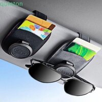 Bộ sắp xếp vé thẻ QUINTON, Kẹp kính râm mắt đơn giản sáng tạo, Da gập ghềnh di động Thời trang Đa chức năng Khung kính mắt ô tô nam