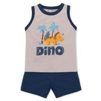 Bộ sát nách bé trai Animo Easy HN0925047 (1-4Y,Xám-dương, DD02)