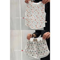 BỘ SÁT NÁCH THUN TĂM LẠNH HỌA TIẾT SIÊU YÊU SIÊU MÁT MẺ CHO MÙA HÈ - CỐM KIDS NT.