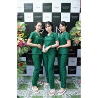 Bộ Scrubs Bác Sĩ, quần áo phòng mổ cotton, đồ phẫu thuật, spa, thẩm mỹ viện - TACOTI
