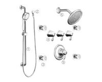 Bộ sen âm tường - Massage Kingsley TS275