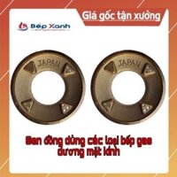 Bộ Sen đồng cho bếp gas đôi mặt kính dương