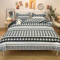 Bộ SET Chăn Ga 5 món Trải Giường Drap cotton poly kèm ruột chăn ( lồng or trần ) Set Vỏ Bộ Set chăn ga gối nhiều màu