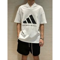 Bộ, Set thể thao hè cổ V Adidas Basketball logo ngực LA 1-1 on web