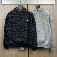 Bộ, Set thể thao thu đông hoodie mũ trùm túi bụng Nike Jordan họa tiết logo chữ LA [ Hàng QC VIP ]