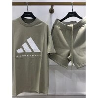 Bộ, Set thời trang hè Adidas Basketball logo ngực LA 1-1 on web