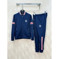 Bộ, Set thời trang thu đông kéo khóa Nike Jordan Paris Xanh than kẻ viền Đỏ Trắng LA