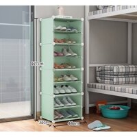 “BỎ SỈ” TỦ GIÀY NHỰA LẮP GHÉP 8 NGĂN ĐỰNG GIÀY DÉP CÓ CHẮN SÓNG (để được 16 đôi)