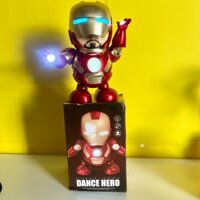 Bộ siêu nhân IRON MAN nhảy múa có đèn có nhạc ( video thật tại shop) - T0156