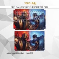 Bộ skin dán phím Surface Pro 3, 4, 5, 6, 7, 8, 9, X, Go... mẫu Mortal Kombat - mok008
