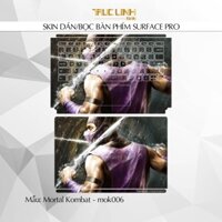 Bộ skin dán phím Surface Pro 3, 4, 5, 6, 7, 8, 9, X, Go... mẫu Mortal Kombat - mok006
