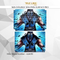 Bộ skin dán phím Surface Pro 3, 4, 5, 6, 7, 8, 9, X, Go... mẫu Mortal Kombat - mok010