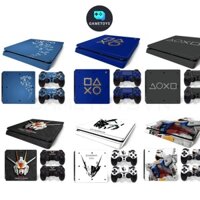 Bộ skin dán thân máy và 02 tay cầm xịn sò cho máy chơi game Sony PS4 Slim