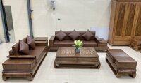 Bộ sofa 2 văng lớn gỗ sồi G002