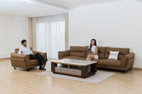 Bộ sofa da bò Ý cao cấp mã 9122A